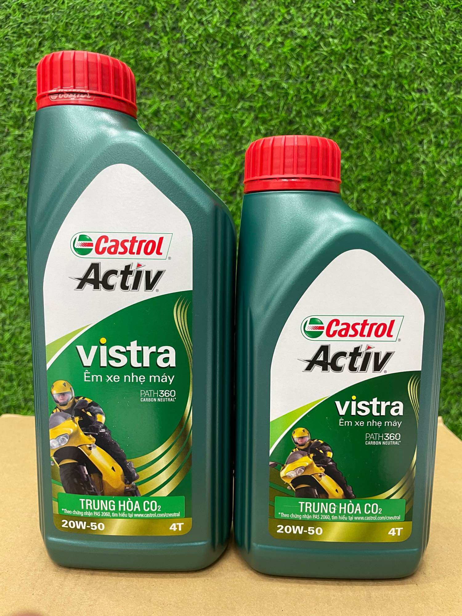 [HÀNG CHÍNH HÃNG] Nhớt Castrol Vistra 20W50 (0.8L & 1.0L) - Xe số - Xe côn