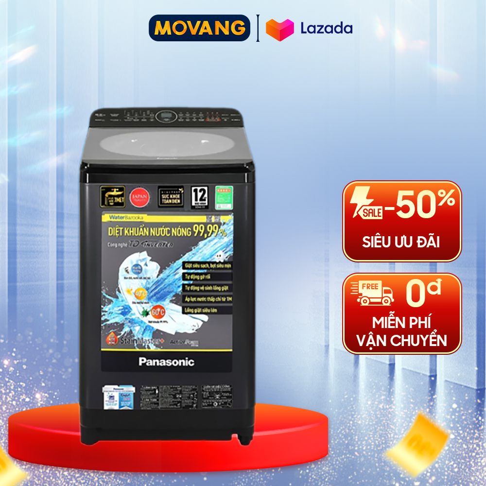 - máy giặt panasonic inverter 9.5 kg na-fd95v1brv - tốc độ quay vắt 700 vòng/phút 10 chương trình hoạt động
