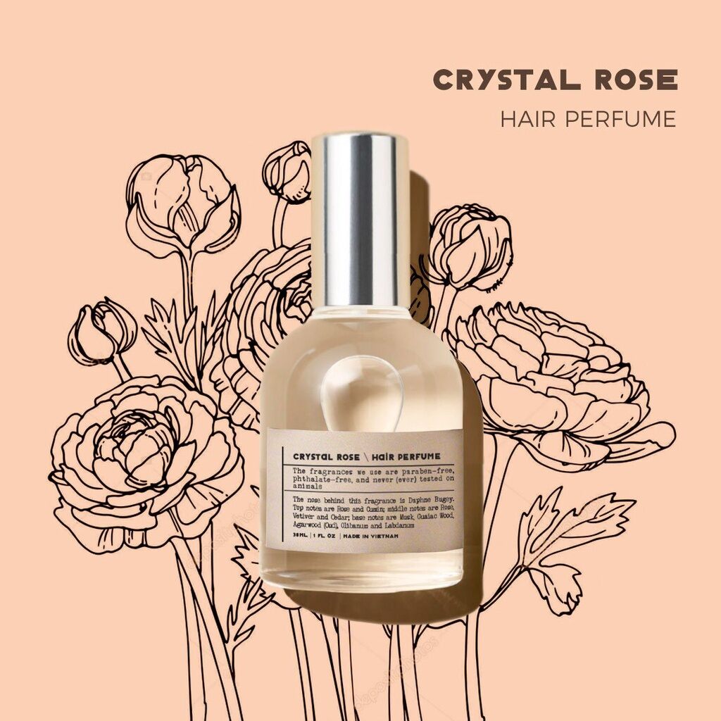 Nước hoa tóc 𝐂𝐫𝐲𝐬𝐭𝐚𝐥 𝐑𝐨𝐬𝐞 (𝐒𝐰𝐢𝐬𝐬 𝐀𝐫𝐚𝐛𝐢𝐚𝐧) 30ml TTLH | TUTAYLAMHET
