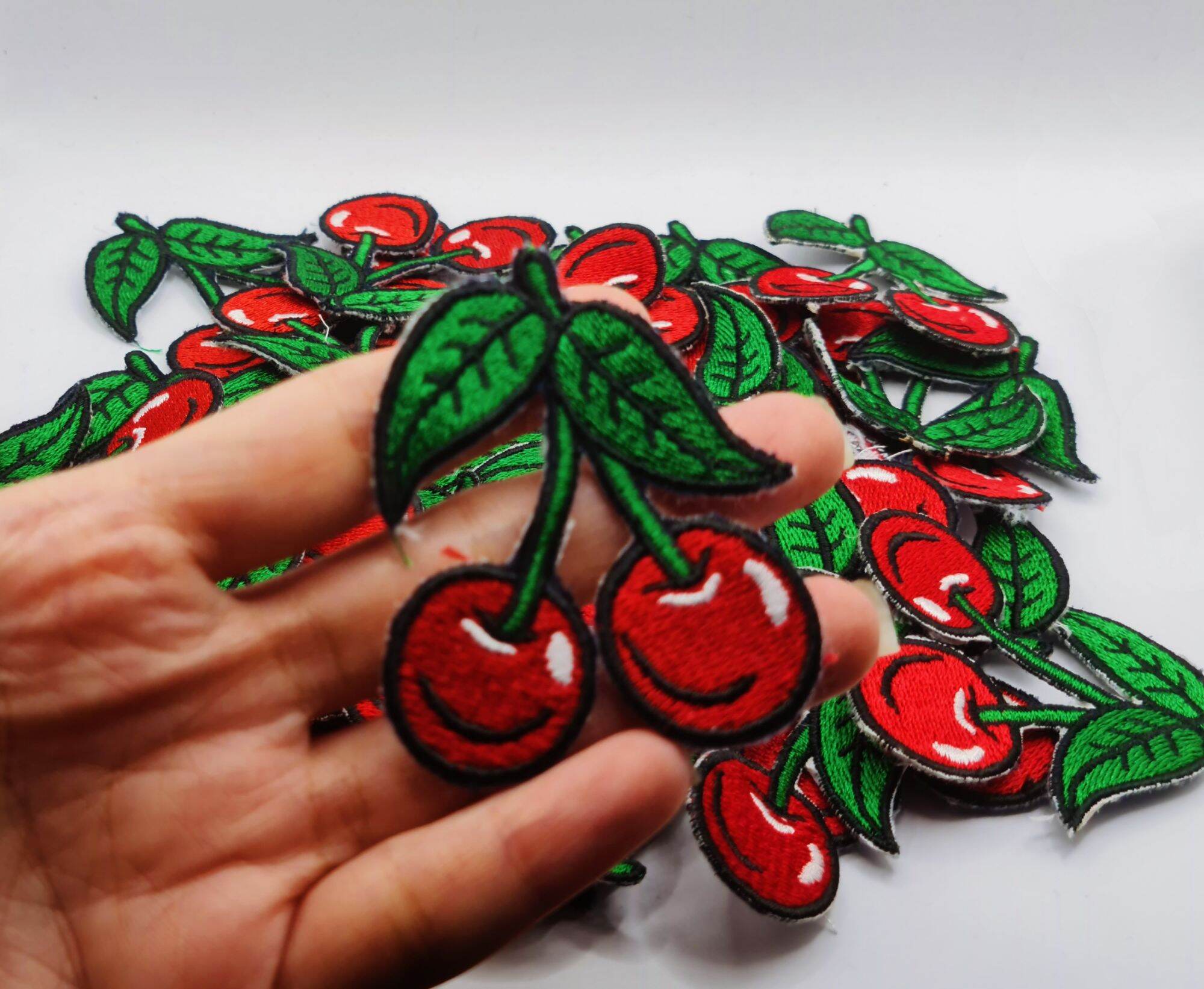 (Ảnh Thực Tế 100%) Sticker Ủi Hình Trái Cherry Siêu Đáng Yêu MS75256