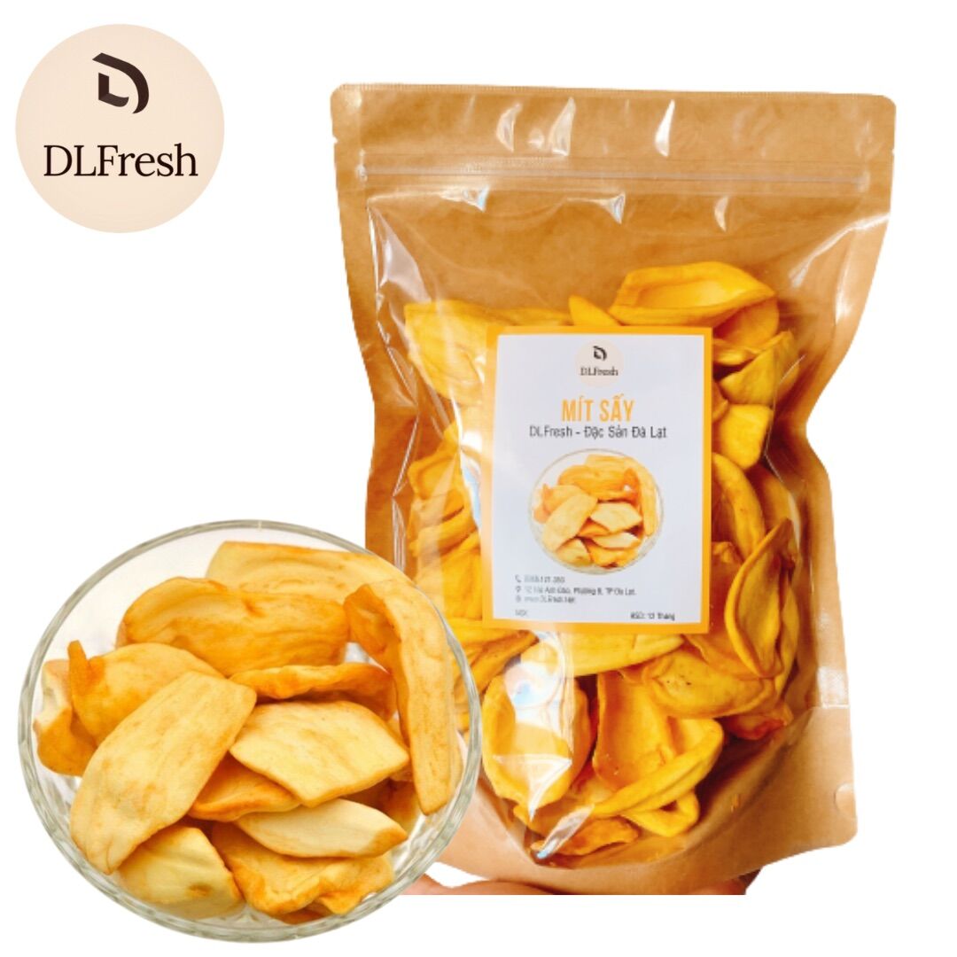 Mít sấy giòn DLFresh mít nguyên cánh sấy giòn