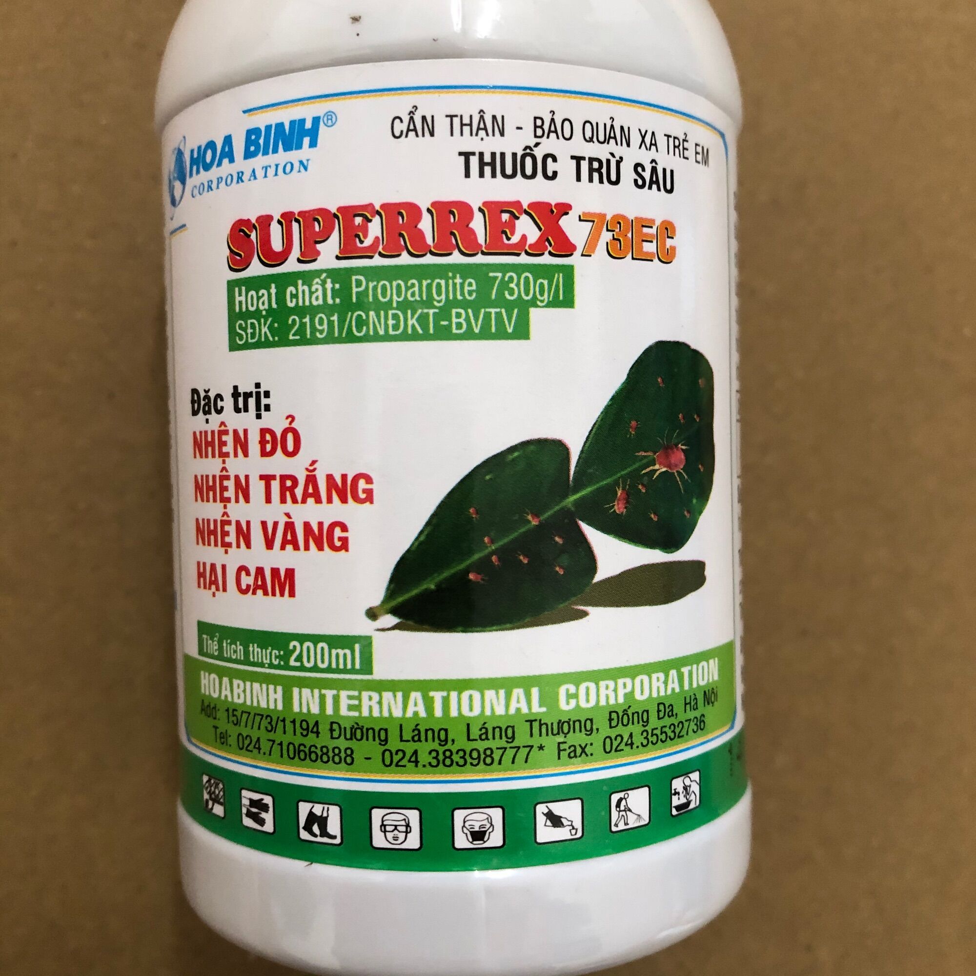 Thuốc trừ nhện đỏ superrex chai 200ml