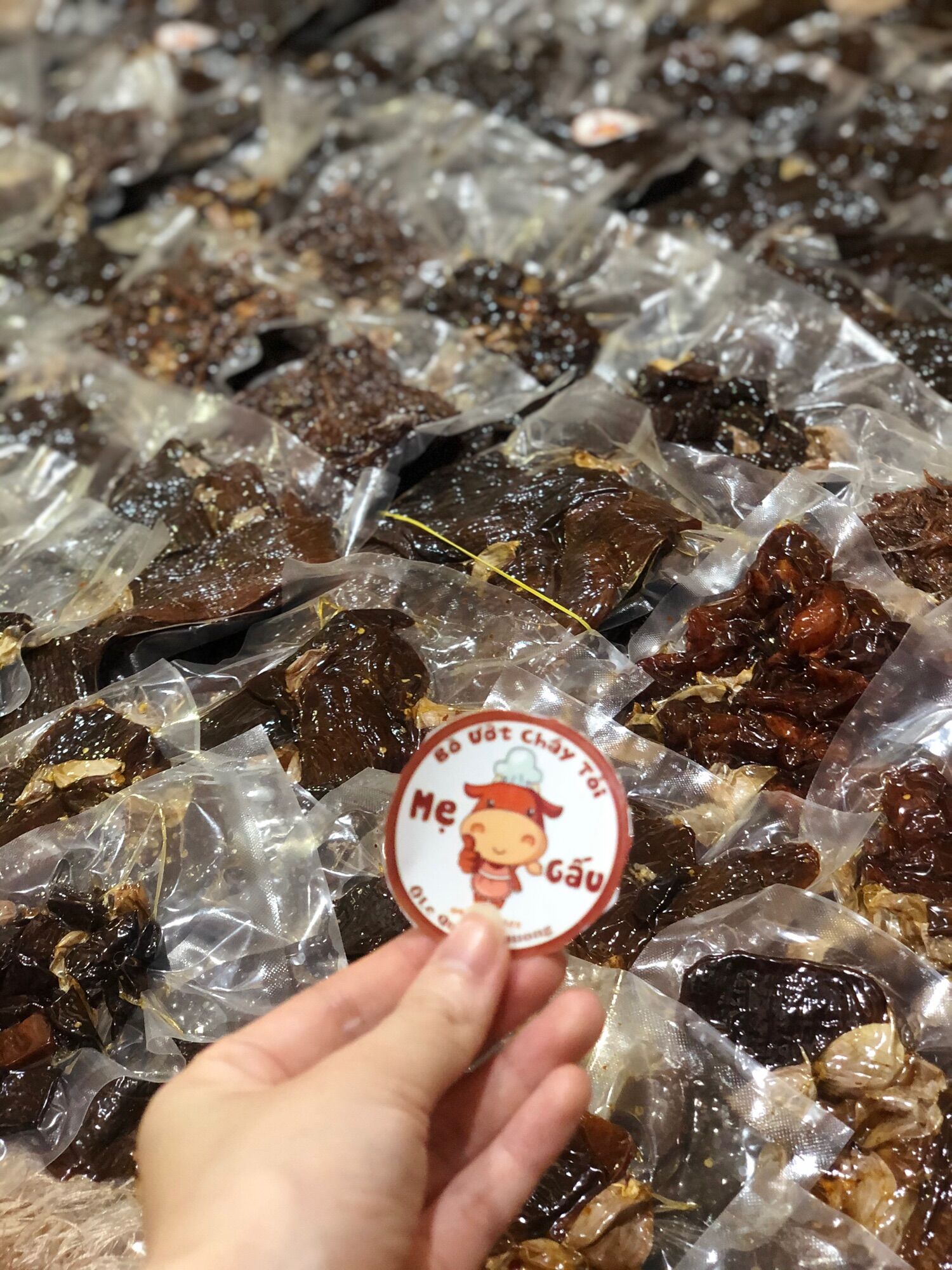 BÒ ƯỚT SỢI CHÁY TỎI THƠM NGON 200gr