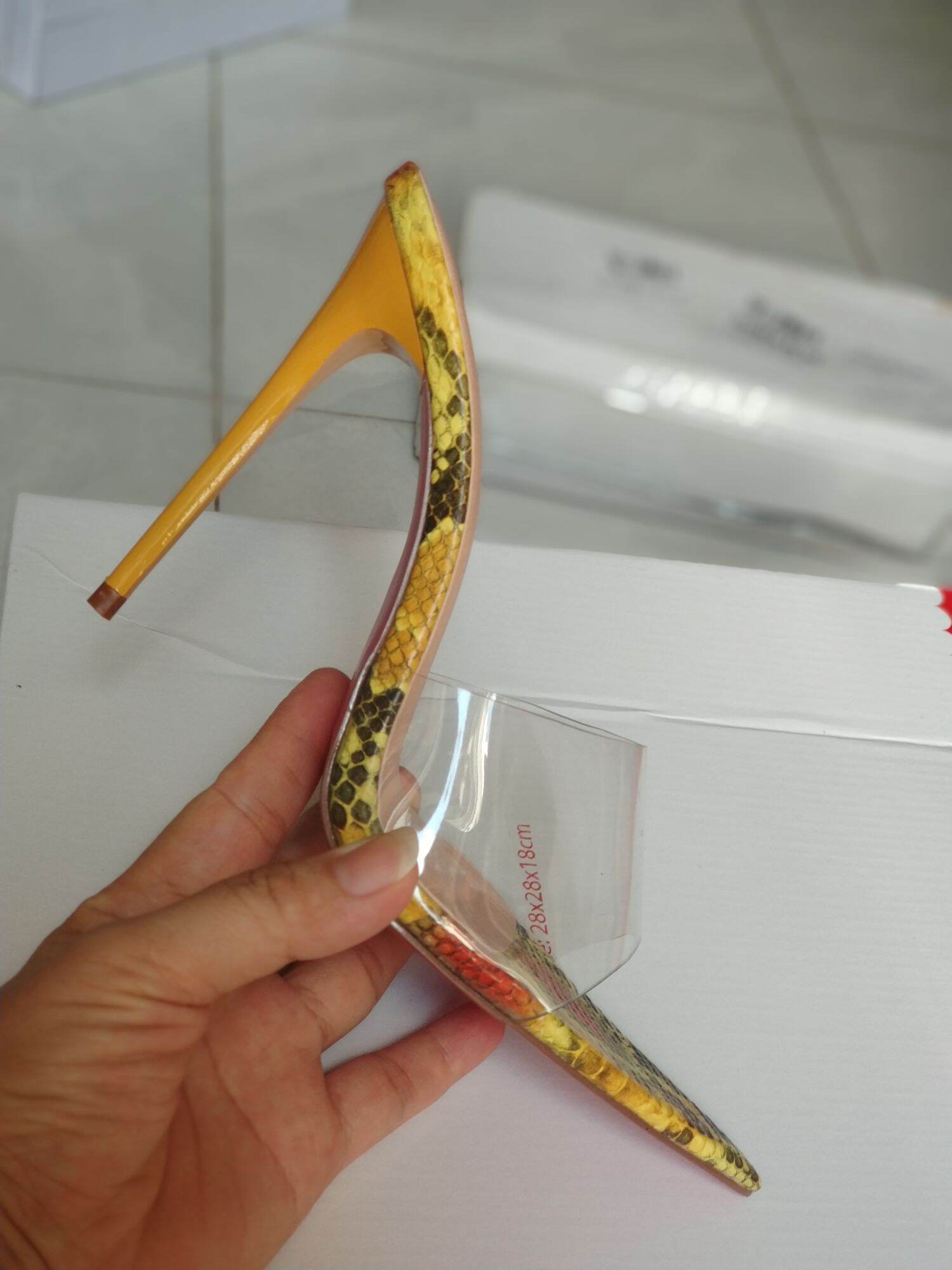 [HCM]Sandal cao gót quai trong 9cm - 11cm