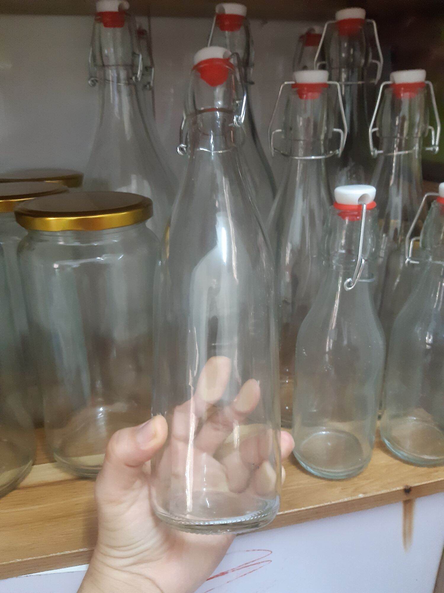 Chai thủy tinh nắp bật 500ml