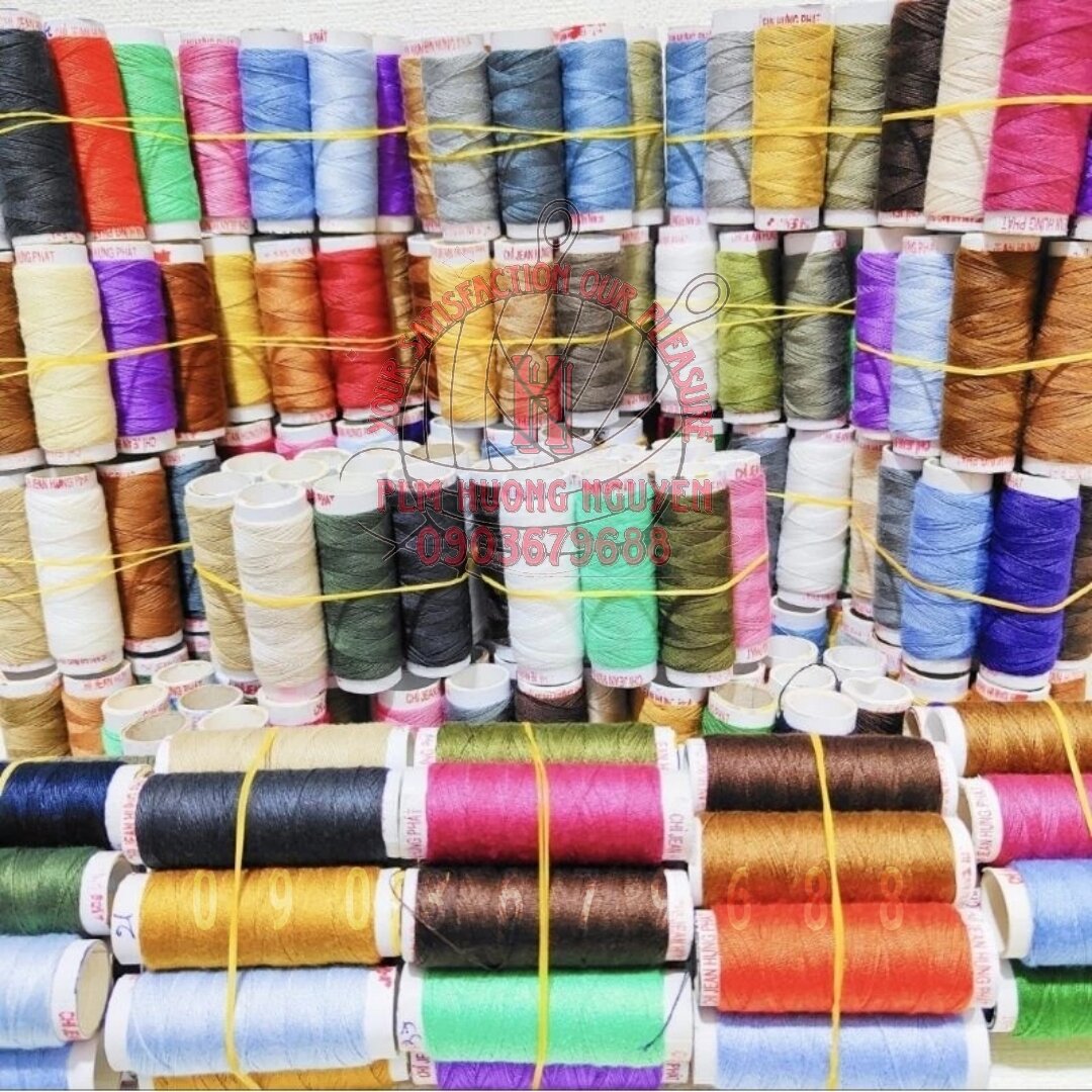 Chỉ may quần jean - Combo 10 ống chỉ jean