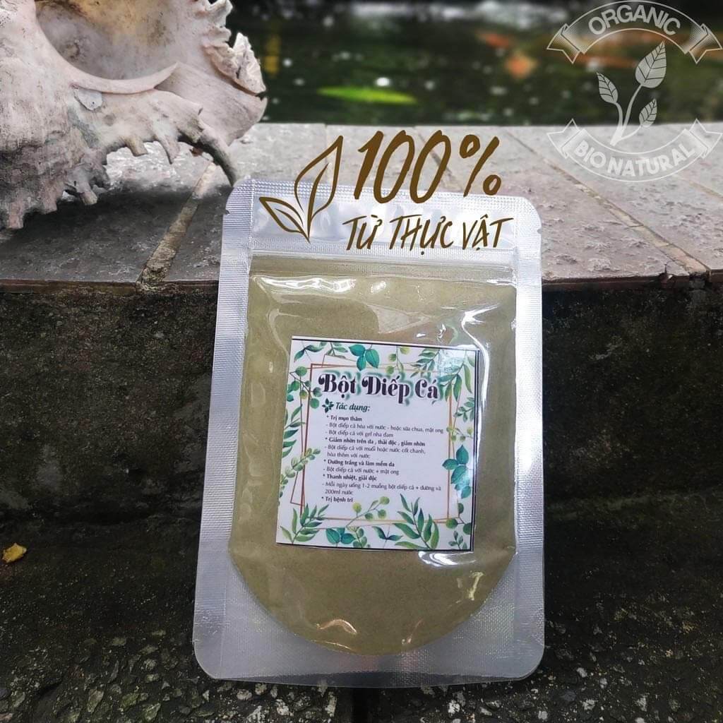 Bột đắp mặt nạ Lá Diếp Cá Handmade