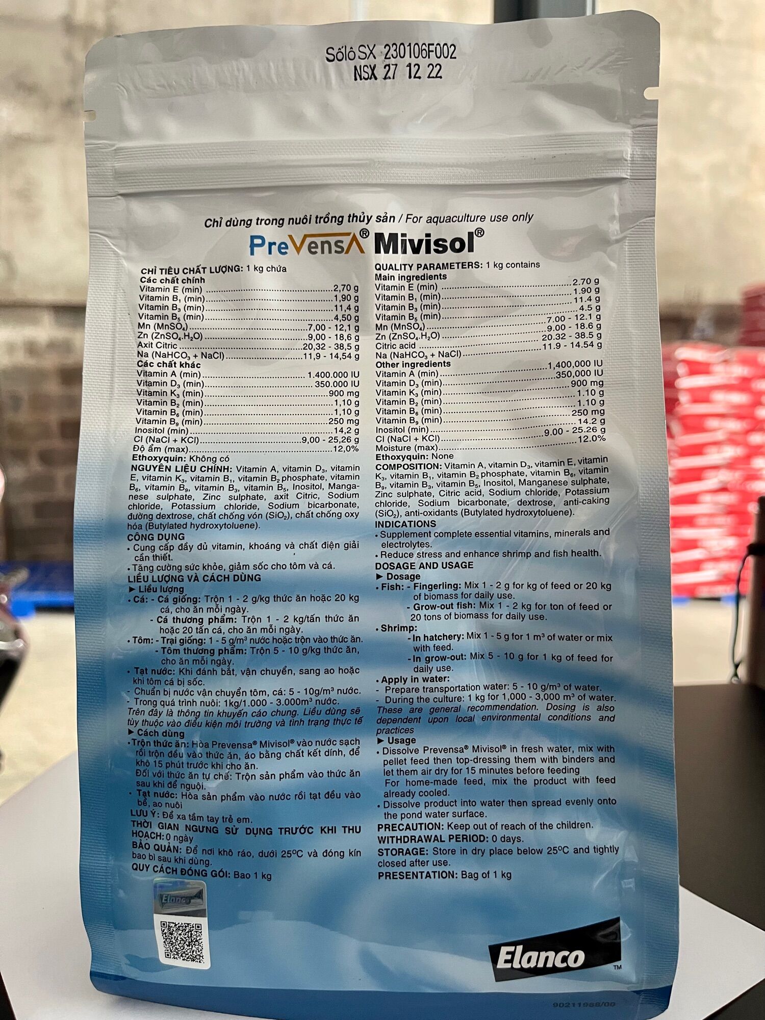 [Bayer] Mivisol cung cấp hỗn hợp vitamin