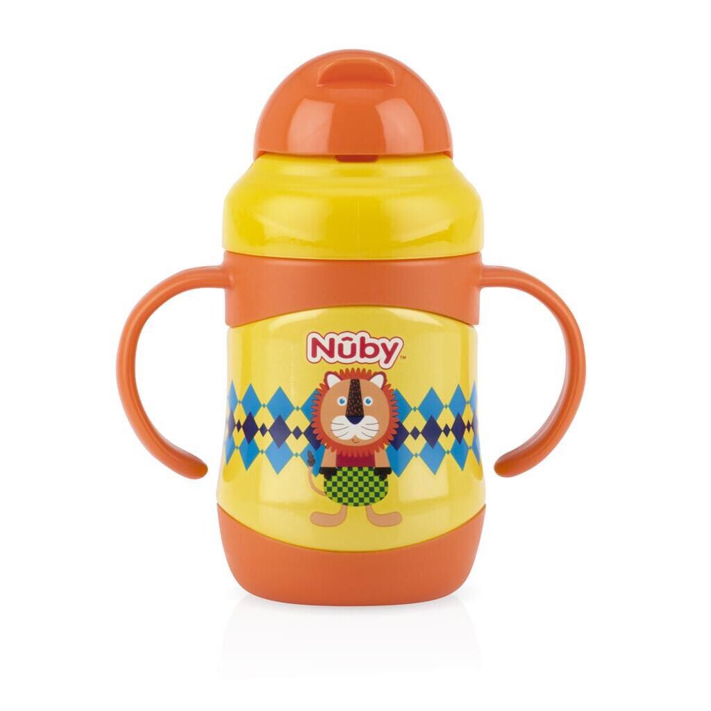 Bình uống nước Nuby giữ nhiệt bằng Inox 360 độ 2 chiều nóng lạnh dung tích