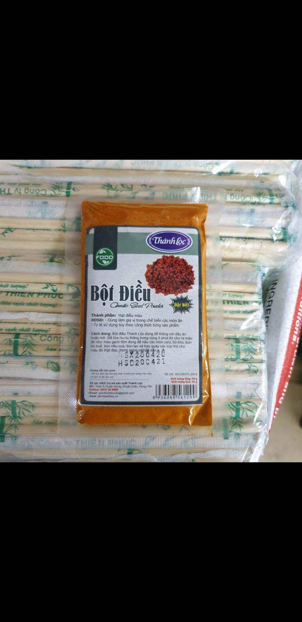 Bột điều đỏ gói 50g