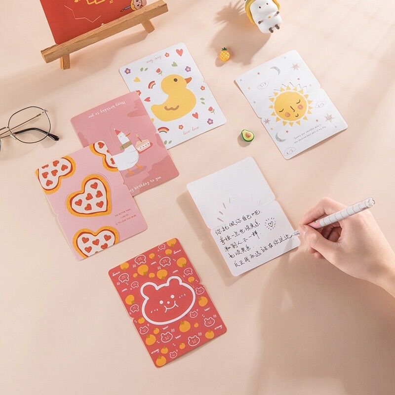 Thiệp quà tặng in hình đáng yêu
