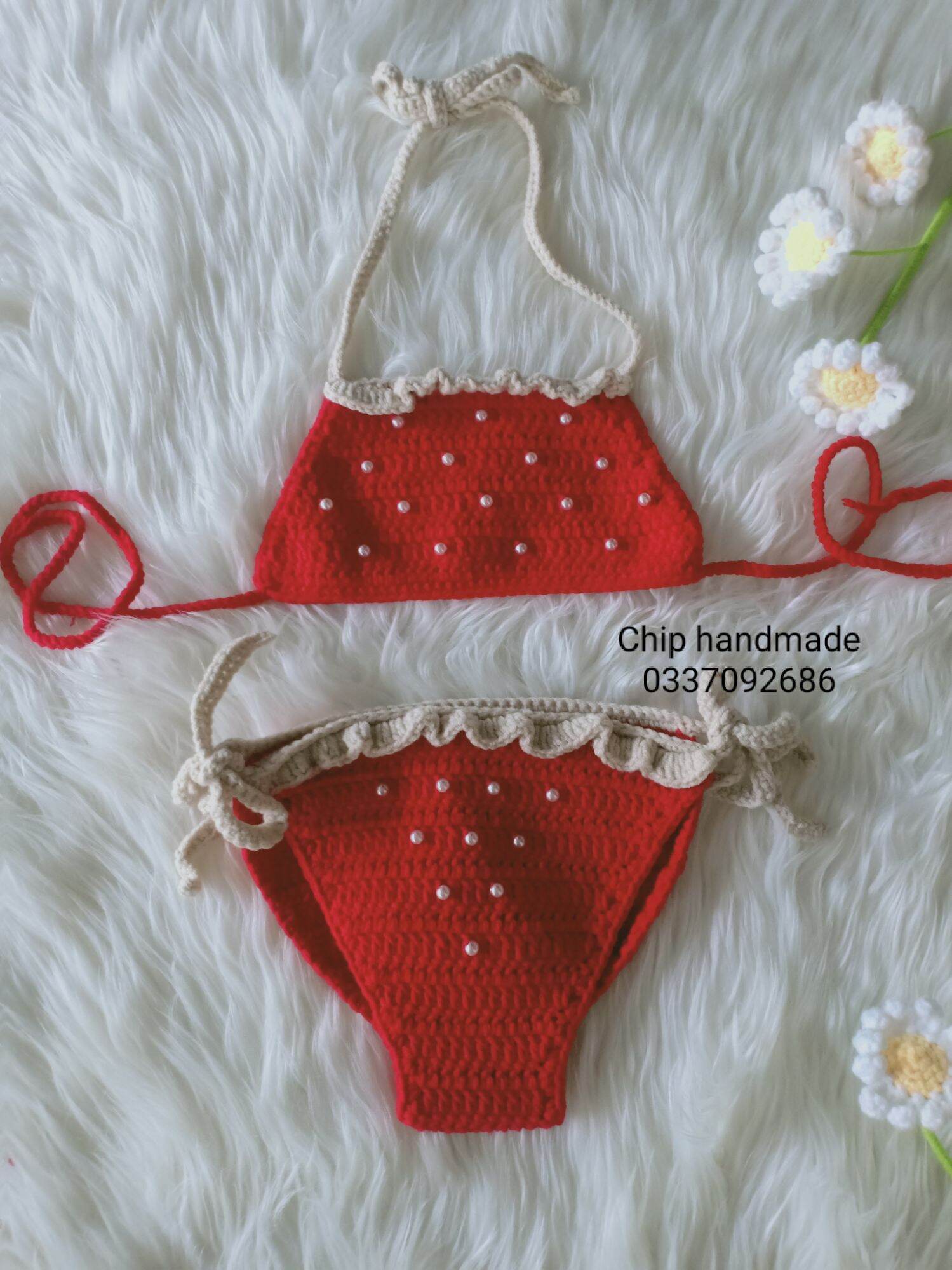 bikini len handmade cho bé