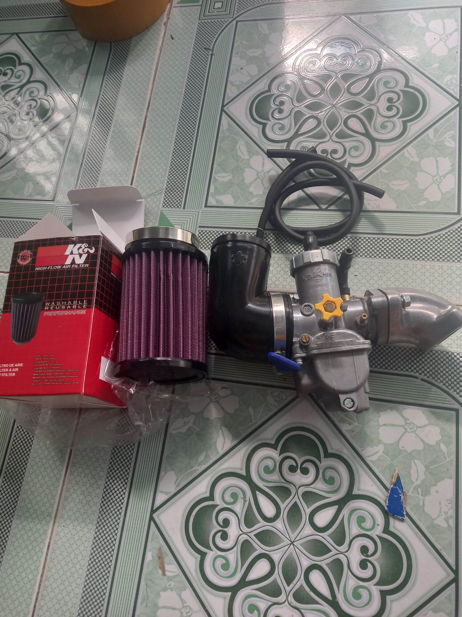 Combo Bình xăng bông mai tặng kèm lọc trụ KN
