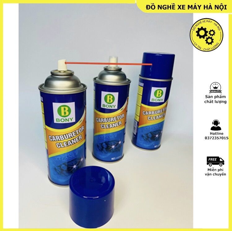 Chai xịt chế hòa khí Bony - Hàng Chính Hãng