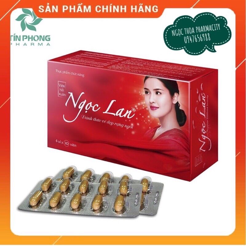 ✅ ✅ Viên hồi xuân Ngọc Lan - Cải thiện các triệu chứng do thiếu hụt nội tiết tố nữ - hộp 40viên