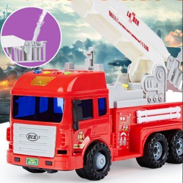 Xe cứu hoả phun nước tỉ lệ 1:20 âm thanh đèn