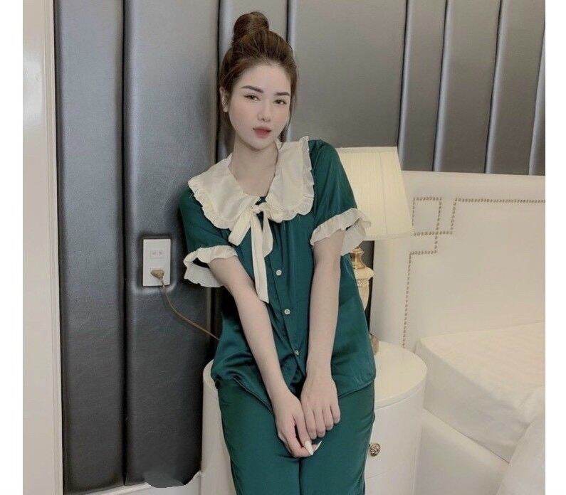 Bộ lụa bèo tay cộc quần dài siêu xinh