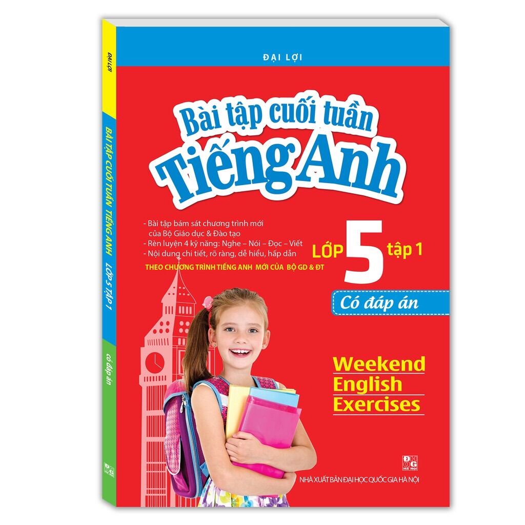 Sách - Bài tập cuối tuần tiếng anh lớp 5 - có đáp án