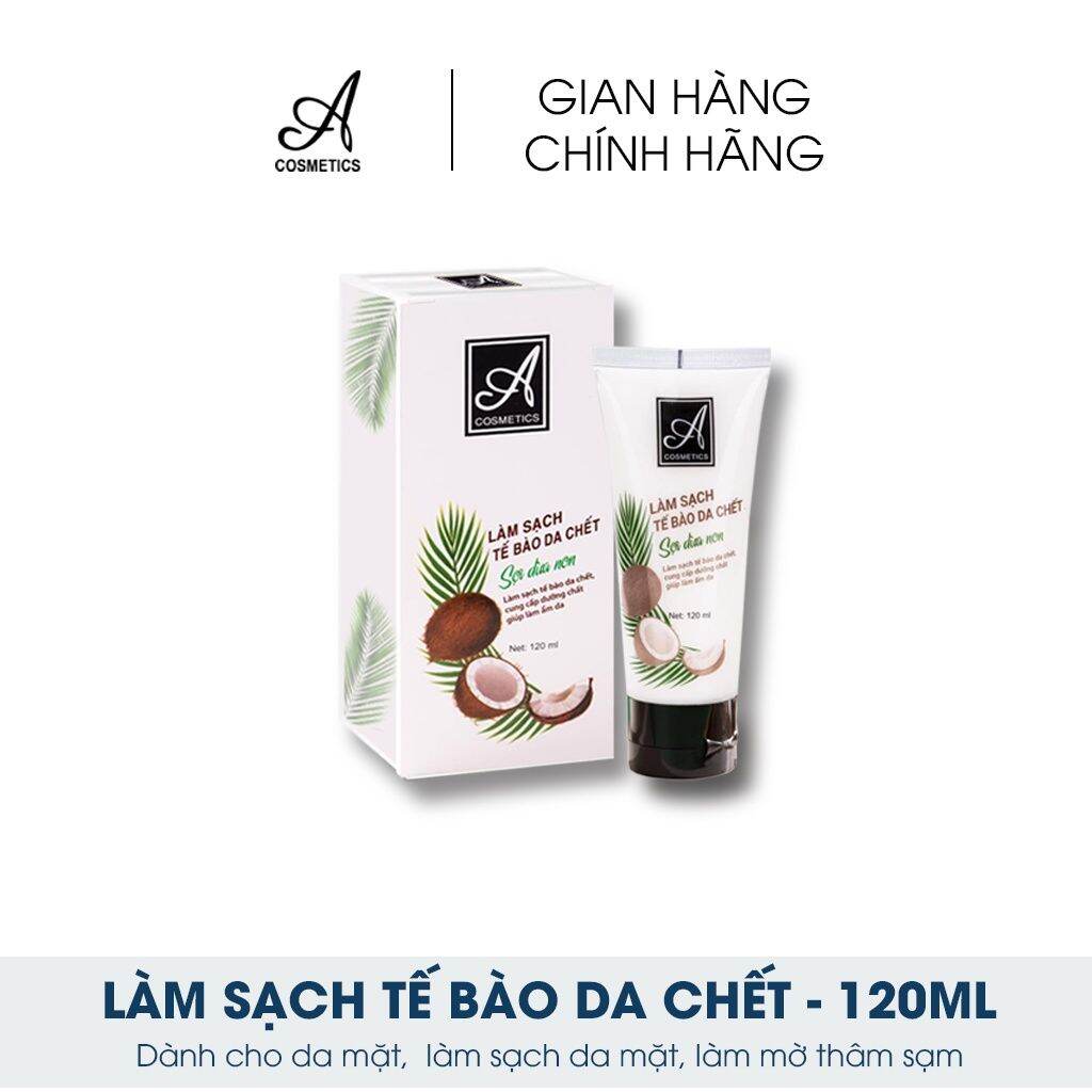 Muối tẩy tế bào chết da mặt Sợi dừa non Acosmetics - Giúp làm sạch da mặt
