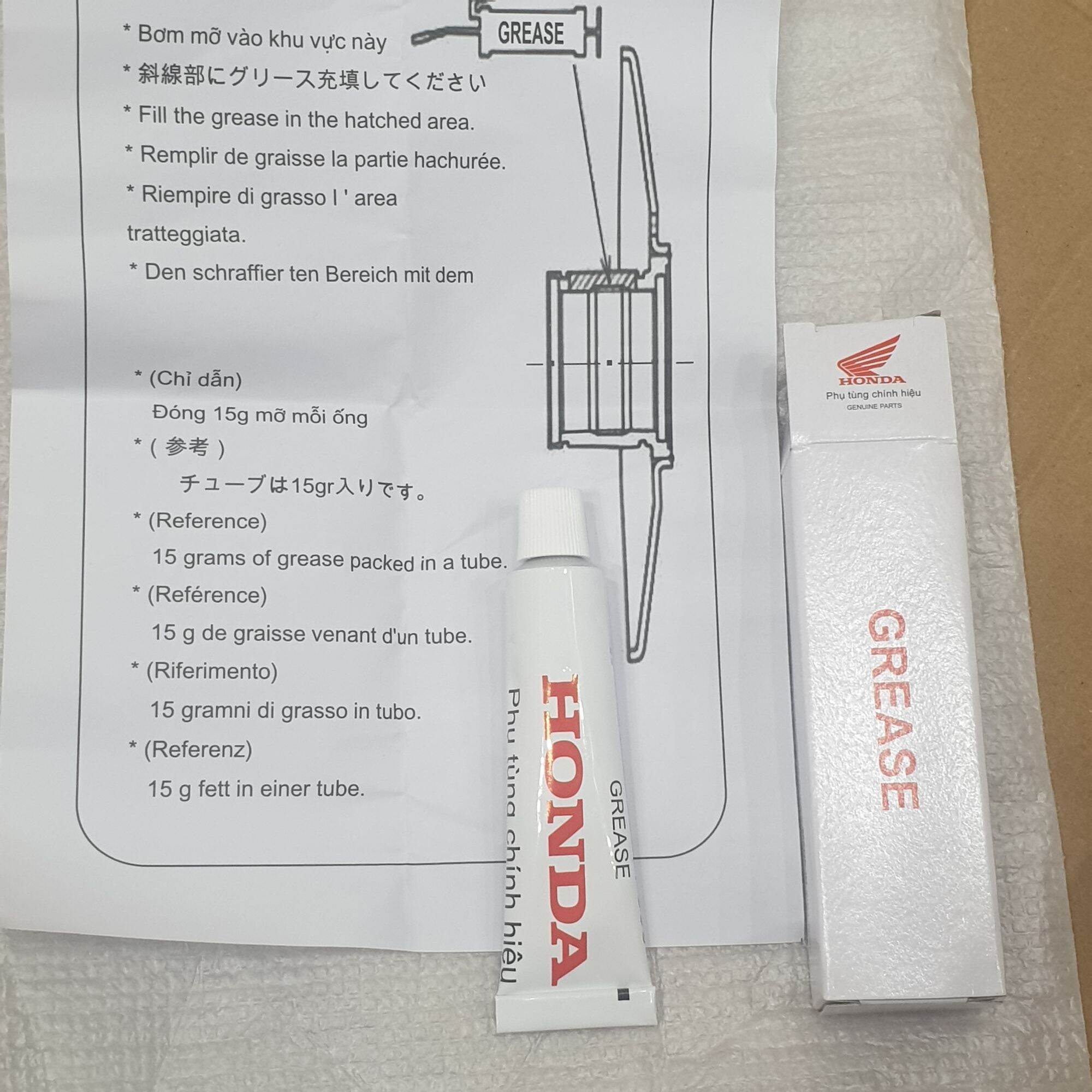 Mỡ bò chịu nhiệt chính hãng Honda