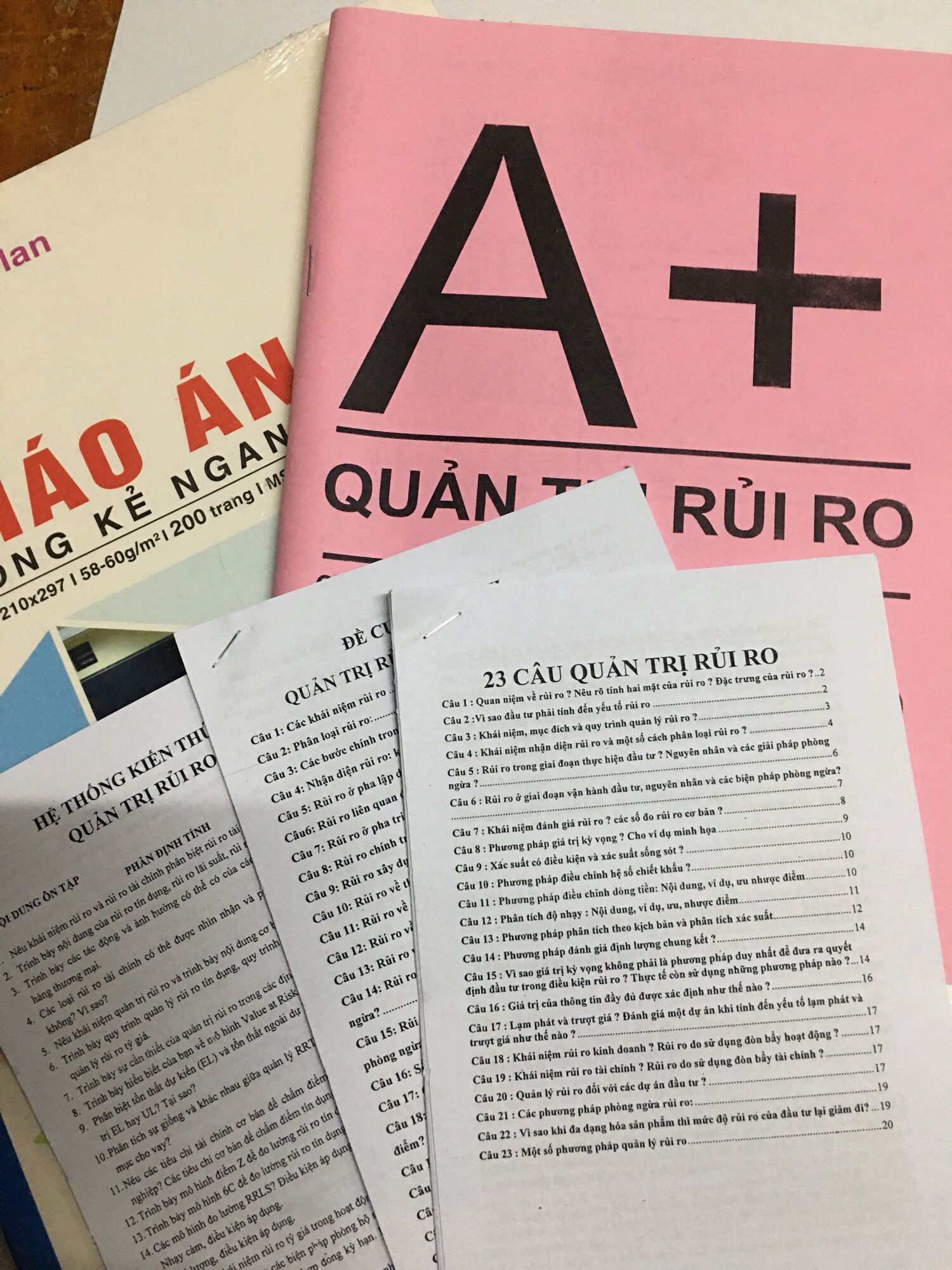 Tl a+ quản trị rủi ro