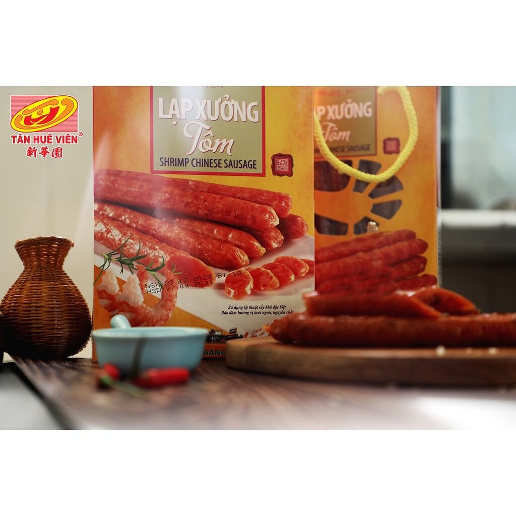 Lạp xưởng Tôm Tân Huê Viên (hộp 500g)