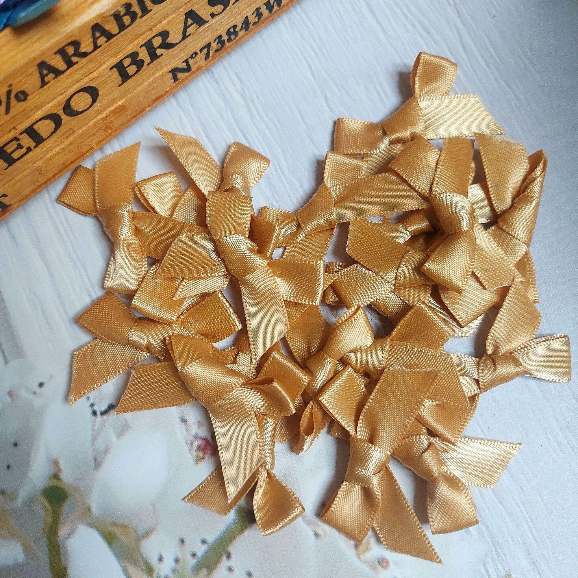 (50 NƠ )NƠ  LỤA TRANG TRÍ THỦ CÔNG,CÓ 8 MÀU, BẢN RỘNG 1CM.