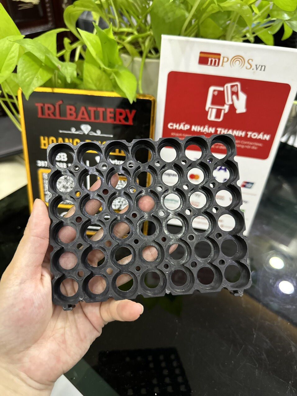 Khay pin 18650 sức chứa 42 cell