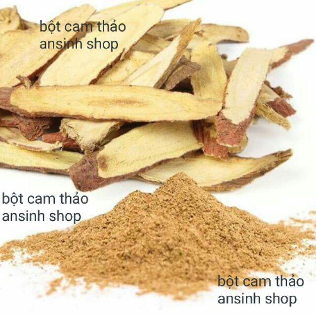 100g bột cam thảo  nguyên chất đắp mặt trắng da/mờ sạm nám