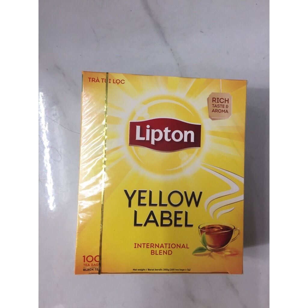 Trà Lipton túi lọc Yellow Label Tea hộp 100 gói