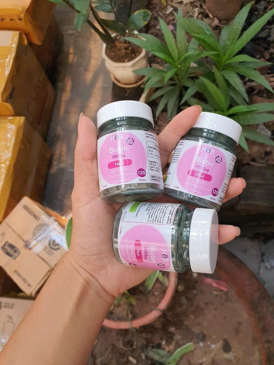 (Mẫu Mới)Viên uống mọc tóc Biotin 120 viên