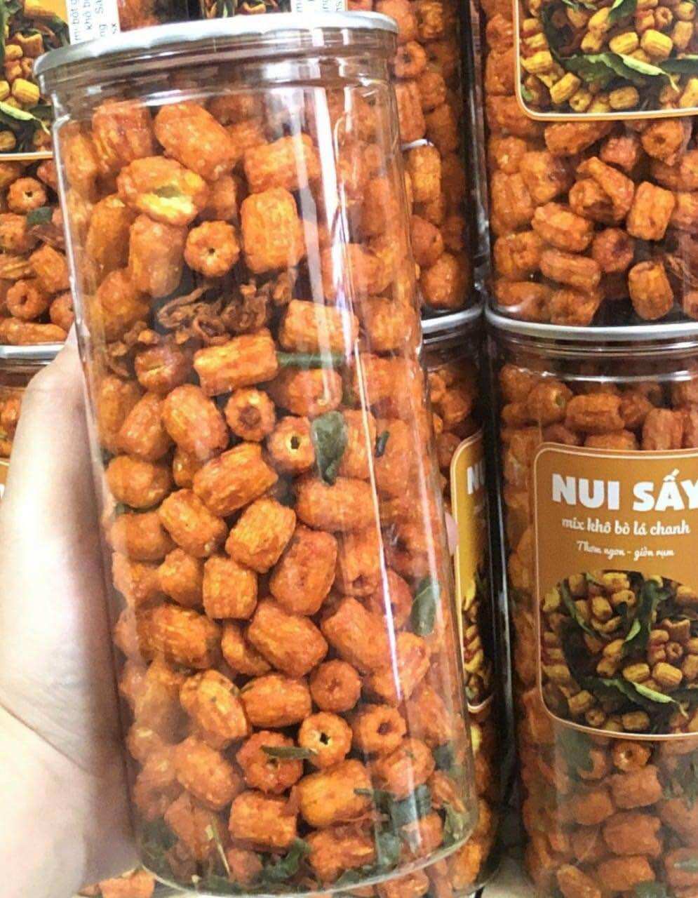 NUI SẤY KHÔ BÒ LÁ CHANH 350G