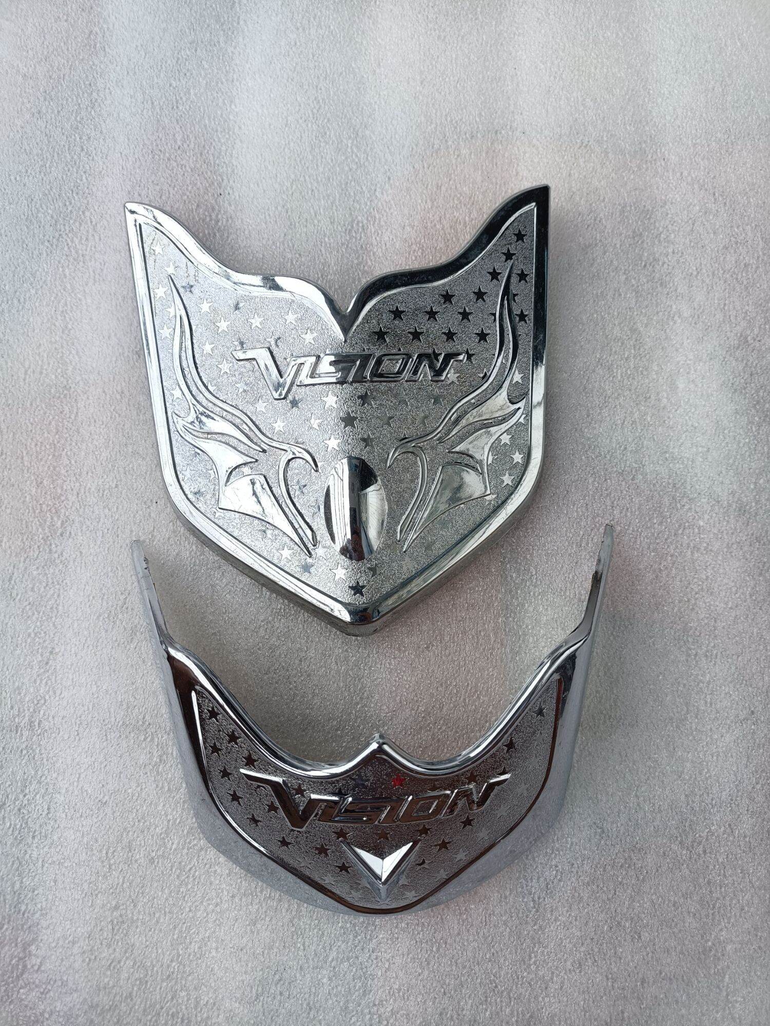 Ốp mỏ dè trước sau xe vision 2014 - 2019 mạ crom