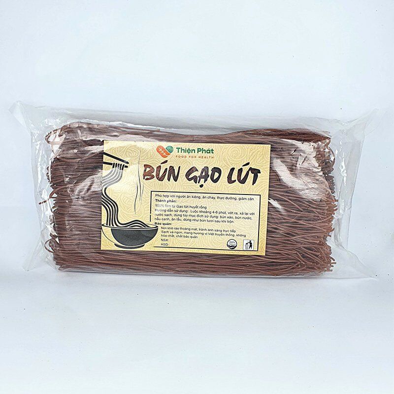 500gram bún/phở gạo lứt, bún rau củ hữu cơ -eatclean, giảm cân gói 500g