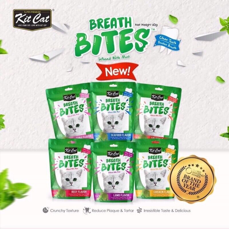 SNACK sạch răng thơm miệng Kit Cat cho mèo