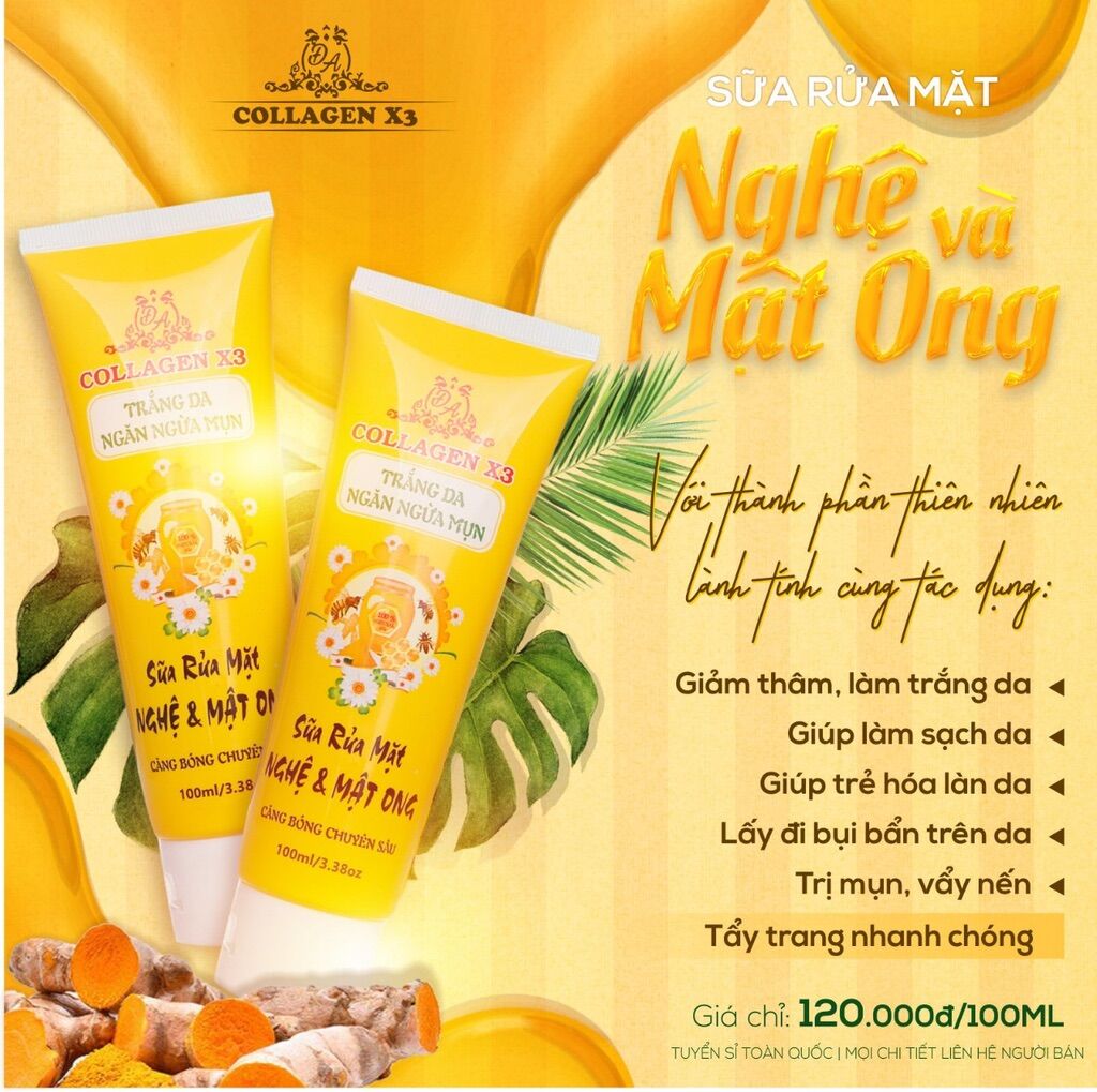 Sữa Rửa Mặt Nghệ Mật Ong Đông Anh