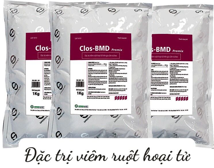 [THÚ Y] 1 gói Clos-BMD dùng cho viêm ruột hoại tử dùng cho gà vịt heo