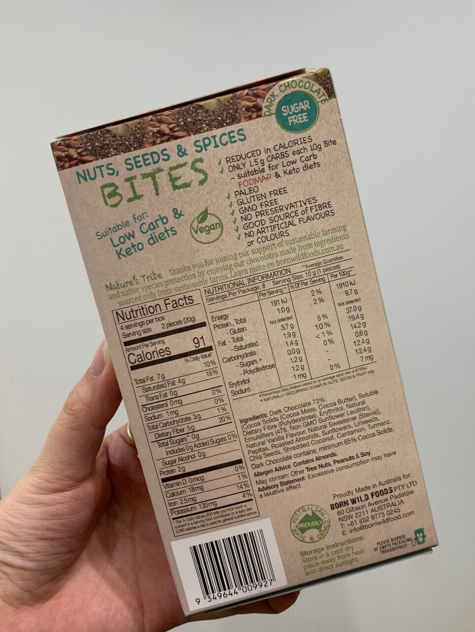 Chocolate Bites Keto sugar free 80g