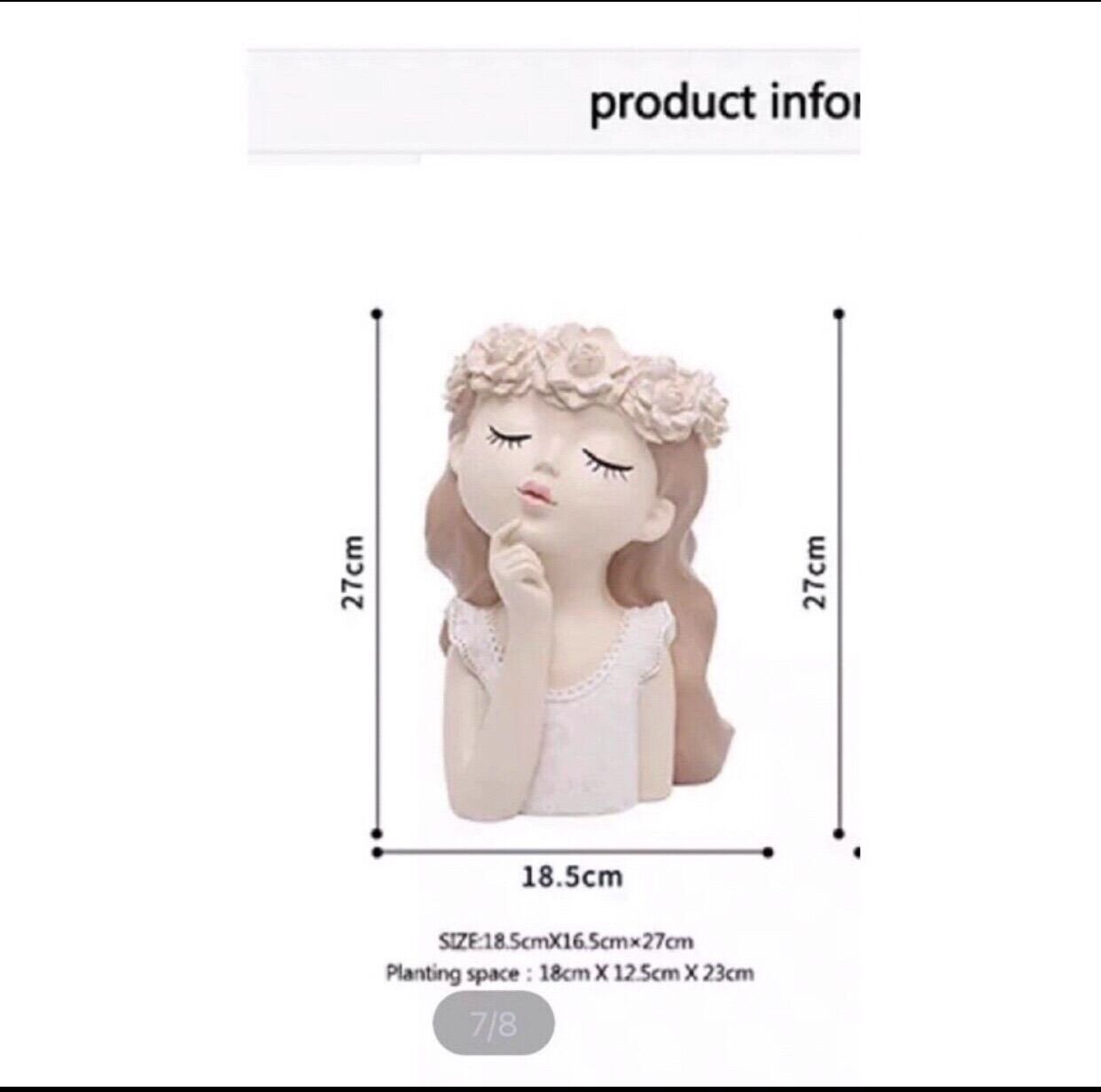 Bình cắm hoa hình cô gái đáng yêu