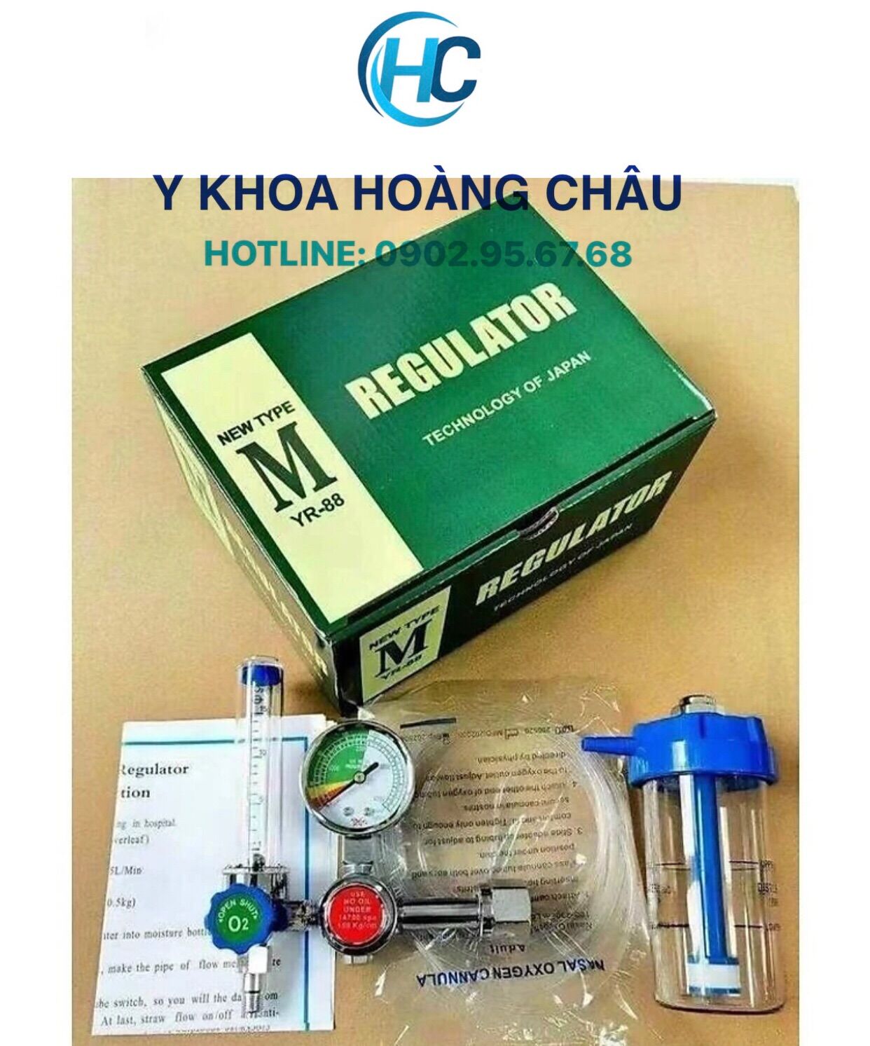Đồng hồ oxy y tế- regulator yr-88