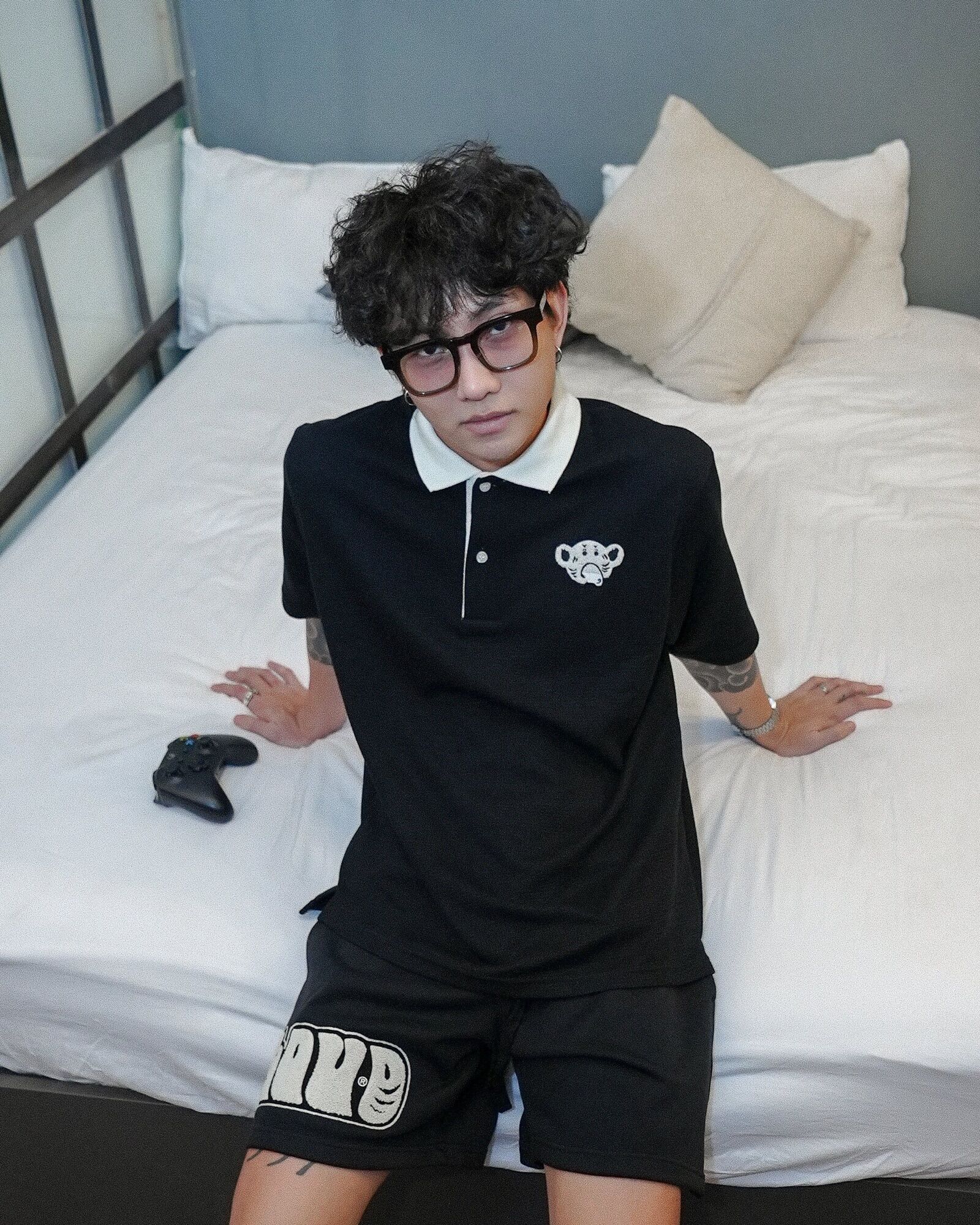 Quần shorts LOUD® 'Drunken Tiger' - Black
