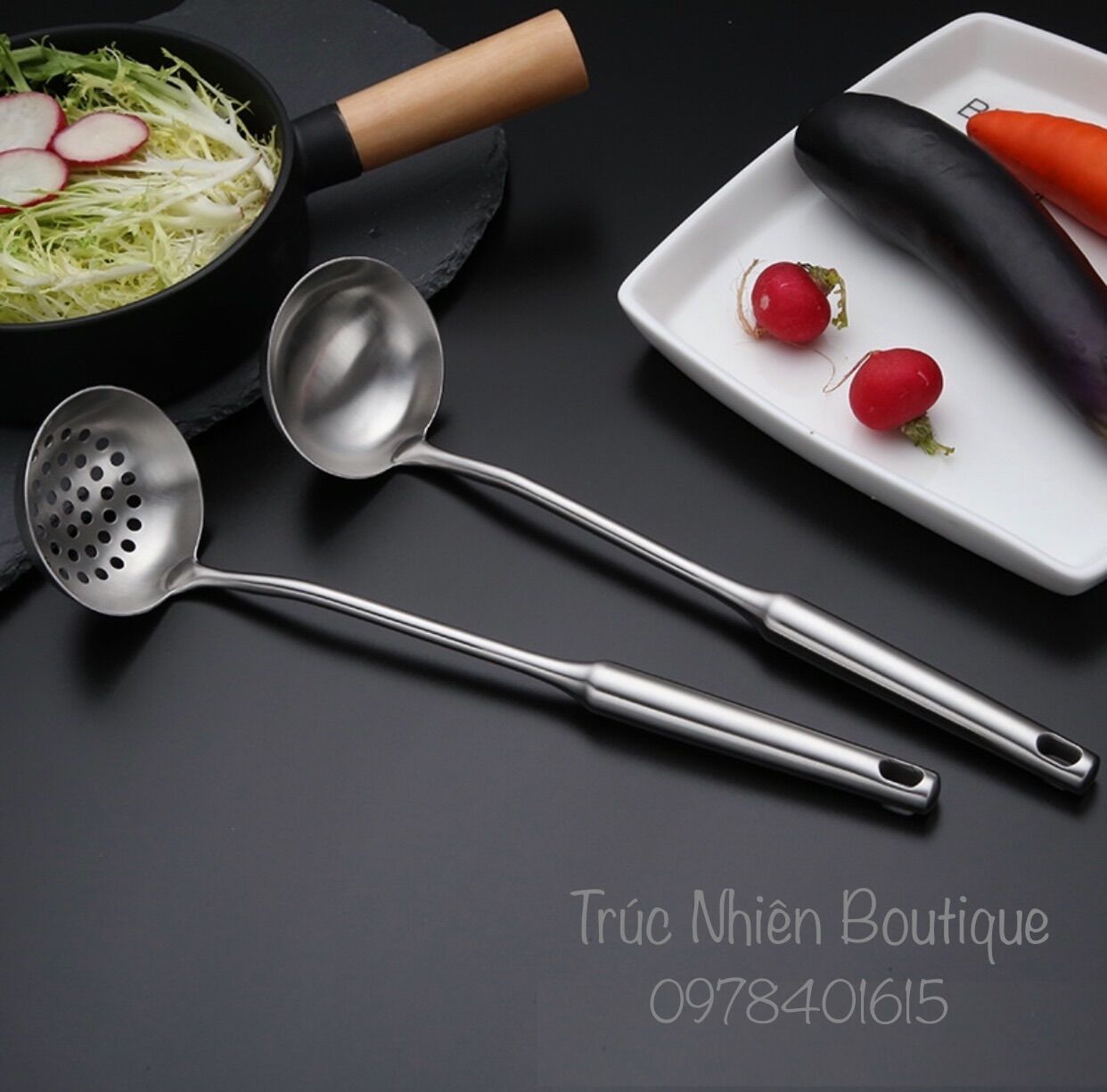 Muôi canh inox 304 cao cấp v1