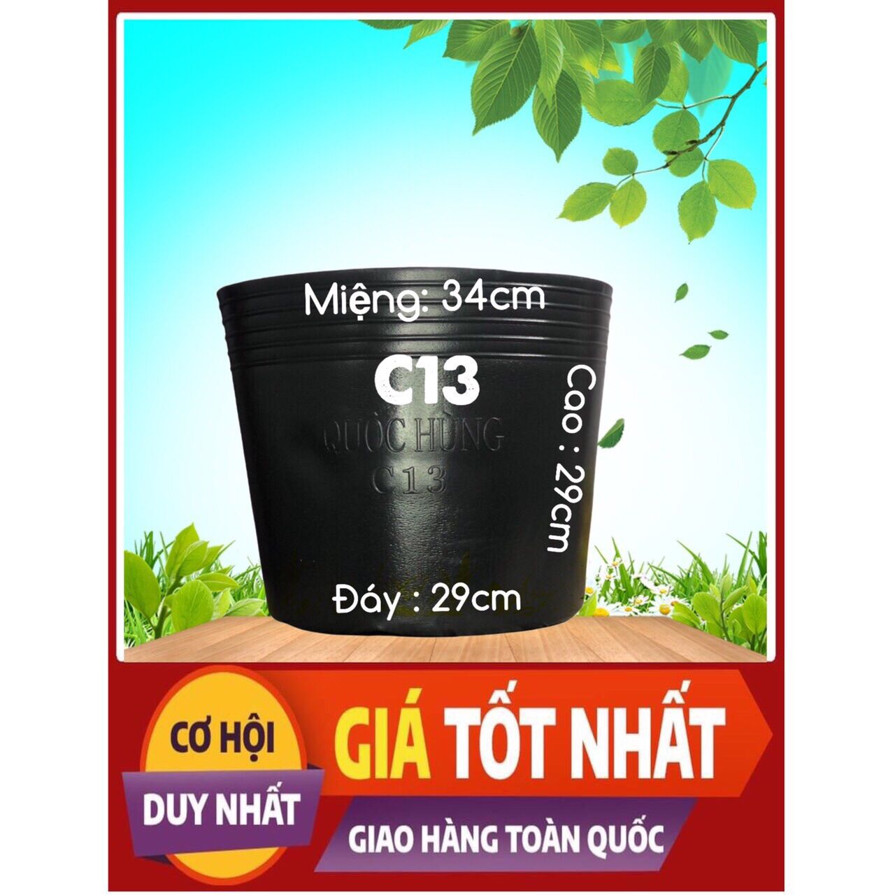 Combo 20 chậu nhựa trồng cây C13
