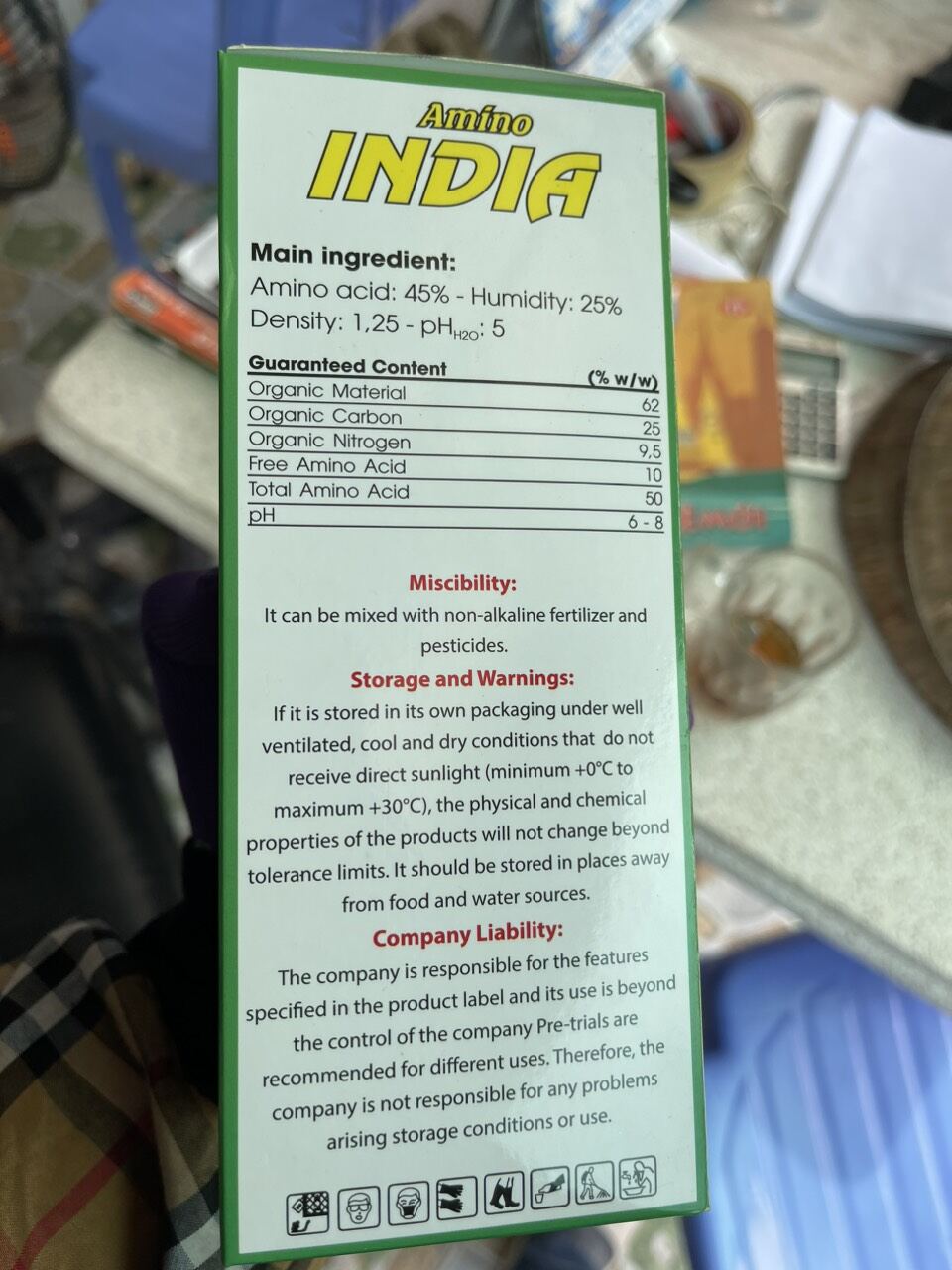 Phân bón sinh học Amino India. 500ml
