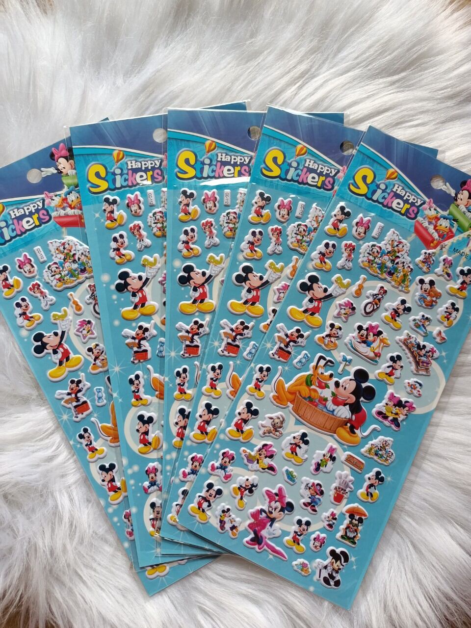 Combo 10 tờ Sticker nổi đủ mẫu (10 mẫu ngẫu nhiên)