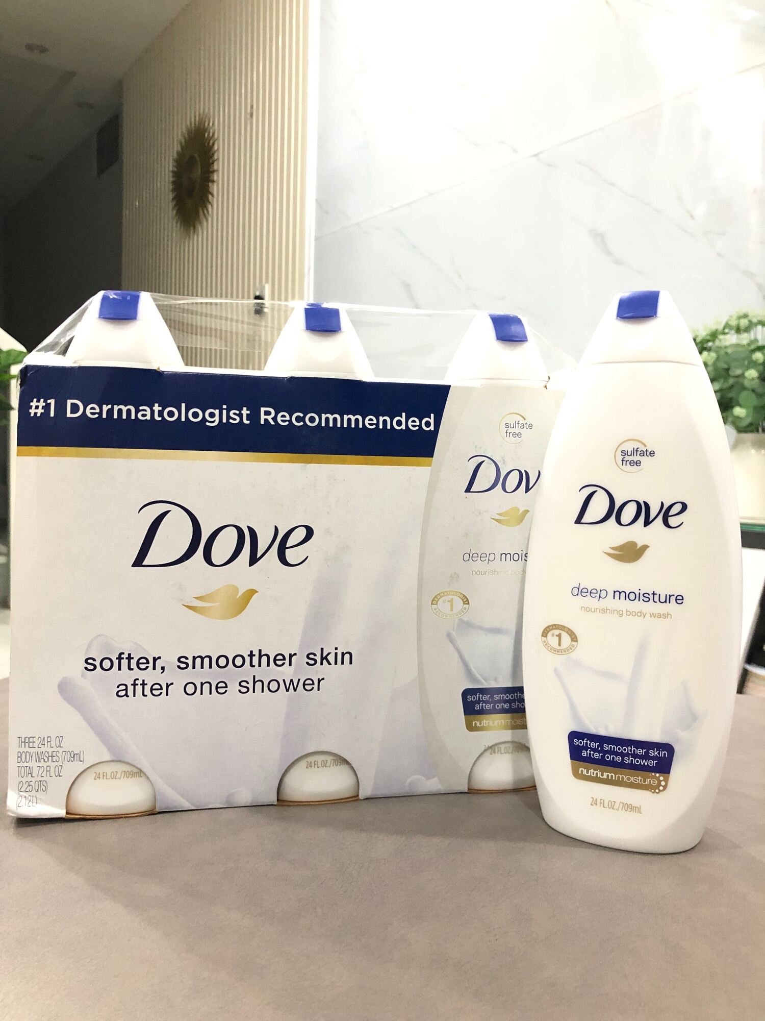 Set 3 Chai Sữa Tắm Dove 709Ml Của Mỹ