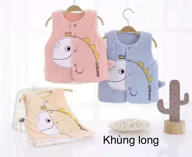 Áo gile nhung trần bông cao cấp cho bé hàng quảng châu