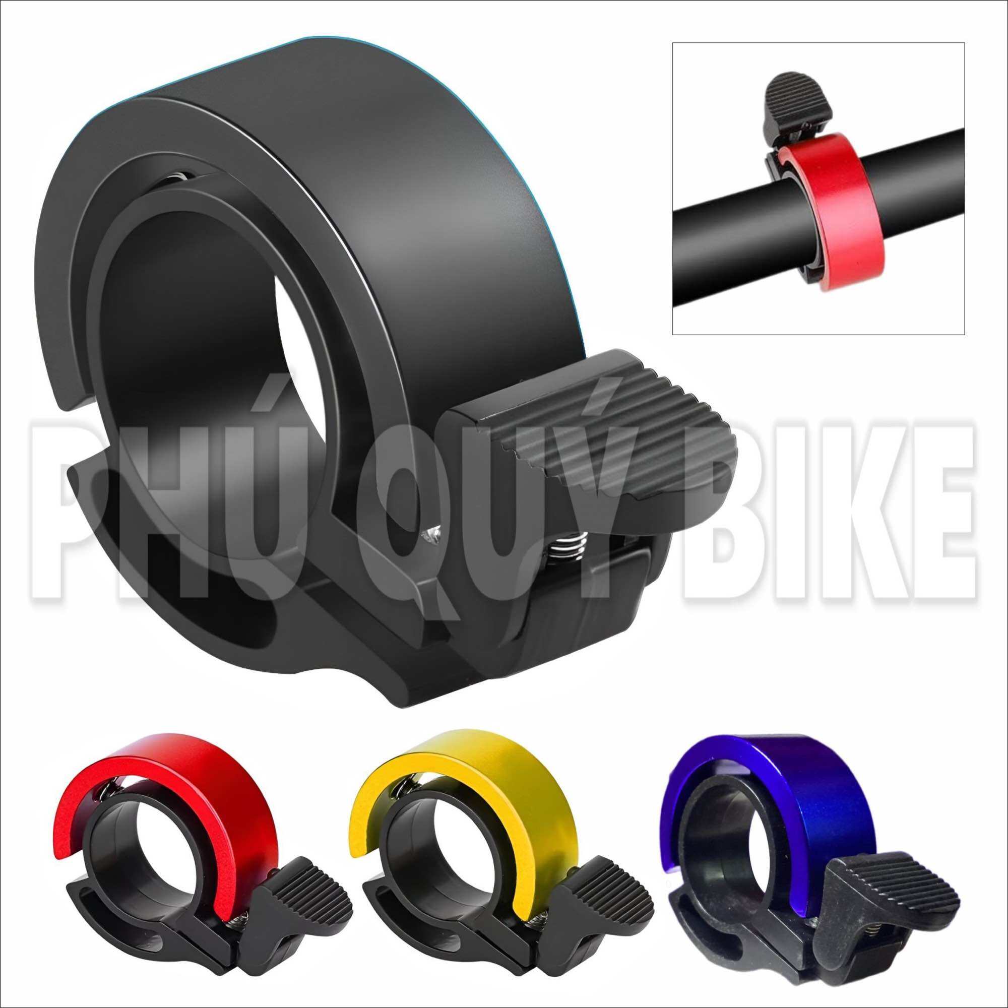 Chuông Gõ Xe Đạp Mini Dạng Vòm Kiểu Dáng Tinh Tế - Hiện Đại Chất Liệu Nhôm Cao Cấp & Nhiều Màu Sắc