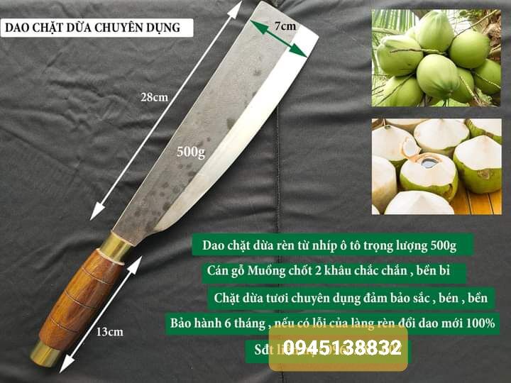 [BẢO HÀNH] DAO CHẶT DỪA CHUYÊN DỤNG