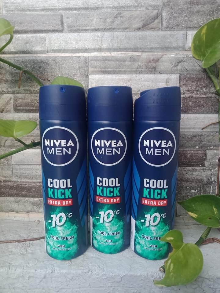 Xịt khử mùi Nivea men cool kick 150ml